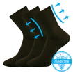 Obrázok z BOMA ponožky Viktor hnedé 3 páry