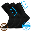 Obrázok z LONKA ponožky Zdravan black 3 páry