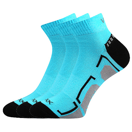 Obrázok z VOXX ponožky Flashik neon tyrkysové 3 páry