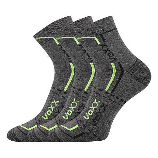 Obrázok z VOXX ponožky Franz 03 tmavo šedé melé 3 páry
