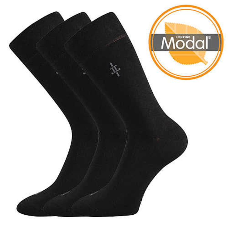Obrázok z Ponožky LONKA Mopak čierne 3 páry