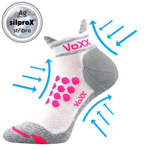 Obrázok z VOXX Sprinter kompresné ponožky biele 1 pár