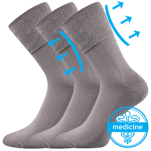 Obrázok z Ponožky LONKA Finego light grey 3 páry