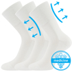 Obrázok z LONKA ponožky Finego bílá 3 pár