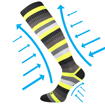 Obrázok z VOXX kompresné ponožky Multix neónovo žlté 1 pár