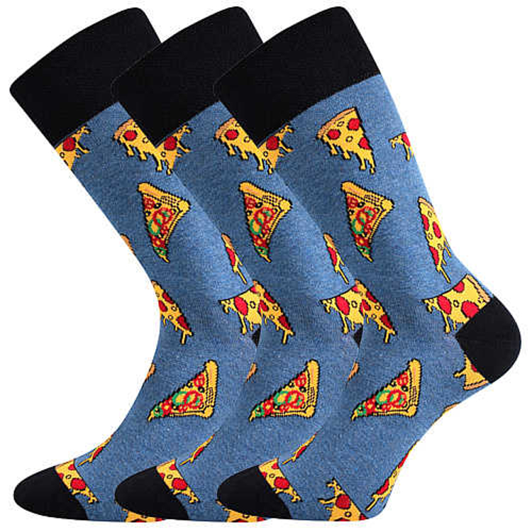 Obrázok z Ponožky LONKA Depate pizza 3 páry