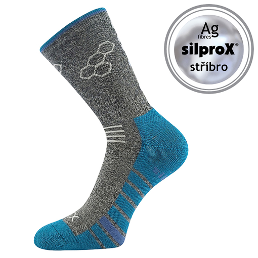 Obrázok z VOXX Virgo ponožky tmavo šedé melé II 1 pár