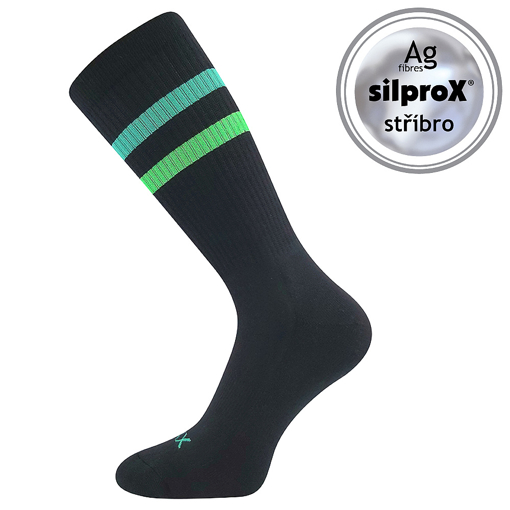 Obrázok z VOXX Retran ponožky čierne/zelené 1 pár
