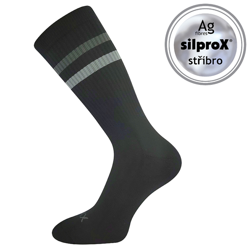 Obrázok z VOXX ponožky Retran černá/šedá 1 pár