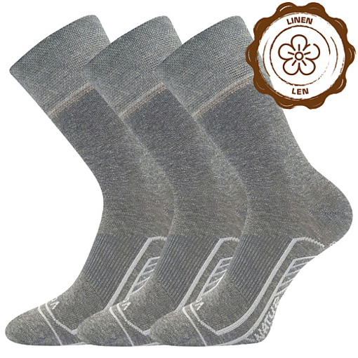 Obrázok z VOXX ponožky Linemul grey melé 3 páry