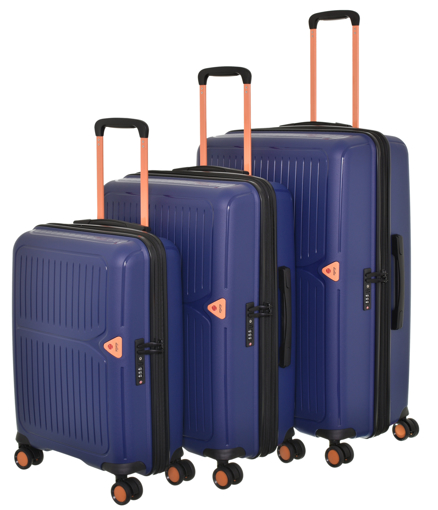 Obrázok z Cestovní kufry set 3ks Dielle S,M,L 140-05 modrá 232 L