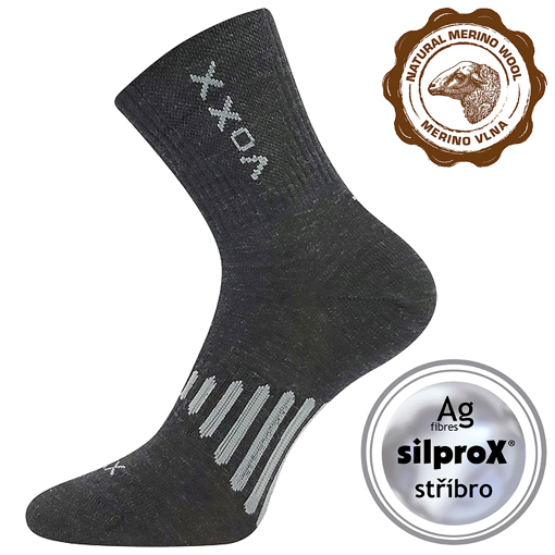 Obrázok z VOXX Powrix ponožky tmavosivé 1 pár