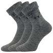 Obrázok z BOMA Ponožky z ovčej kože tmavosivé melé 3 páry