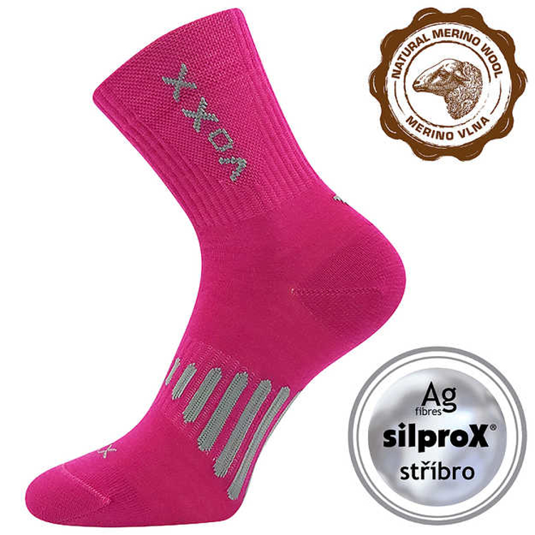 Obrázok z VOXX Powrix fuxia ponožky 1 pár