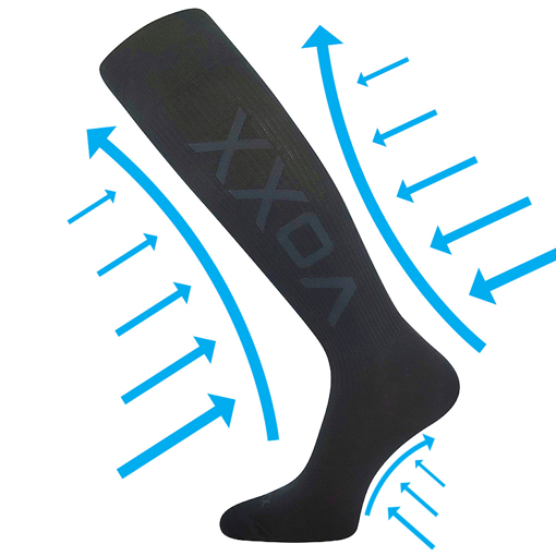 Obrázok z VOXX kompresné ponožky Venom black 1 pár