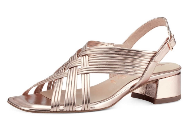 Obrázok z Tamaris 1-28248-20 583 Dámske sandále na podpätku bronzové