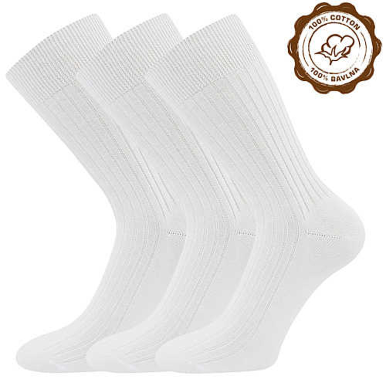 Obrázok z Ponožky LONKA Zebran white 3 páry