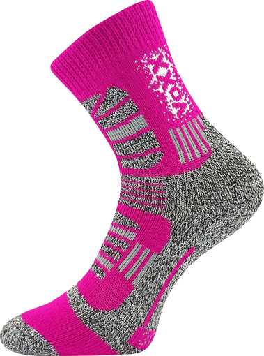 Obrázok z VOXX® Trakčné ponožky pre deti fuxia 1 pár