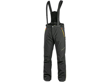 Obrázok z CXS TRENTON Pánske zimné softshellové nohavice čierno / žlté
