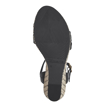 Obrázok z Tamaris 1-28046-42-001 Dámske sandále na kline čierne