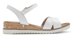 Obrázok z Tamaris 1-28106-42-100 Dámske sandále na kline biele