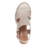 Obrázok z Tamaris 1-28218-42-418 Dámske sandále na kline béžové