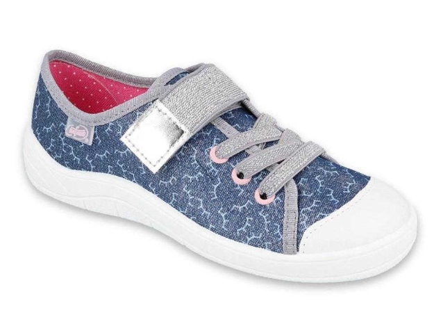 Obrázok z BEFADO 251Y153 dievčenské tenisky 1 SZ modré pruhy