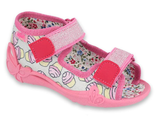 Obrázok z BEFADO 242P099 dievčenské sandále pink cupcakes