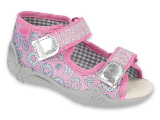 Obrázok z BEFADO 242P106 dievčenské sandále pink donuts