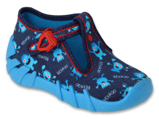 Obrázok z BEFADO 110P476 chlapčenské papuče modré