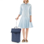 Obrázok z Reisenthel Trolley M Herringbone Dark Blue 43 L