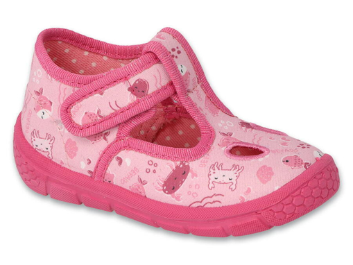 Obrázok z BEFADO 630P014 dievčenské papuče pink sea