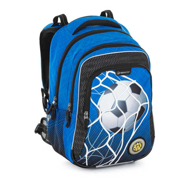 Bagmaster LUMI 21 B školský batoh - futbalová modrá 23 l 200108