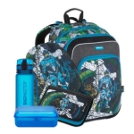 Obrázok z Bagmaster NINY 21 Veľká školská súprava pre prvákov - zelený robot 23 l