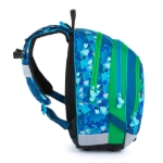 Obrázok z Bagmaster ALFA 21 B školský batoh - kocky modrý 23 l