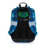 Obrázok z Bagmaster ALFA 21 B veľký školský set pre prvákov - kocky modré 23 l