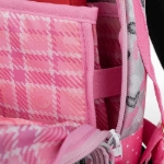 Obrázok z Bagmaster LUMI 22 A školský batoh - biela mačka s mašľou ružová 23 l