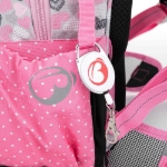 Obrázok z Bagmaster LUMI 22 A školský batoh - biela mačka s mašľou ružová 23 l