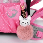 Obrázok z Bagmaster LUMI 22 A školský batoh - biela mačka s mašľou ružová 23 l