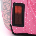 Obrázok z Bagmaster LUMI 22 A školský batoh - biela mačka s mašľou ružová 23 l