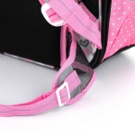 Obrázok z Bagmaster LUMI 22 A školský batoh - biela mačka s mašľou ružová 23 l