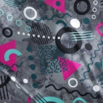 Obrázok z Bagmaster PORTO 22 A školský batoh - Memphis grey 29 l