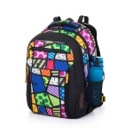 Obrázok z Bagmaster PORTO 22 B školský batoh - Britto multicolour 29 l