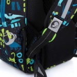 Obrázok z Bagmaster VEGA 22 B školský batoh - dinosaury modrý 22 l