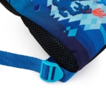 Obrázok z Bagmaster PRIM 22 D školský vak na prezúvky / vak na telocvik - kocka svetová modrá 1,2 l