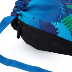 Obrázok z Bagmaster PRIM 22 D školský vak na prezúvky / vak na telocvik - kocka svetová modrá 1,2 l