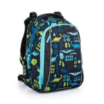 Obrázok z Bagmaster VEGA 22 B malý školní set pro prvňáčky - dinosauři modrá 22 l