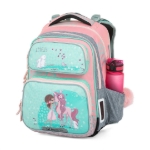 Obrázok z Bagmaster DOPI 23 B Školský batoh - Jednorožec a králiky Ružová 22 L