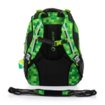 Obrázok z Bagmaster PORTO 23 B školský batoh - kocky zelený 29 l