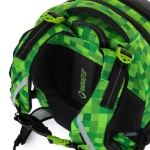 Obrázok z Bagmaster PORTO 23 B školský batoh - kocky zelený 29 l